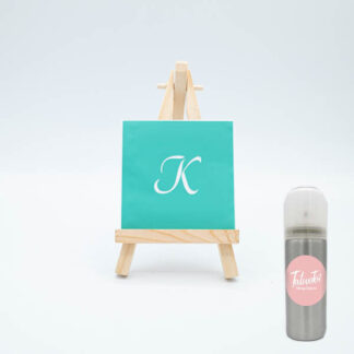Pochoir Lettre K avec spray d’encre noir