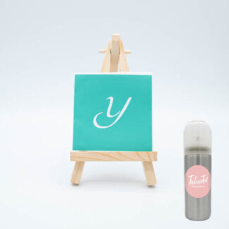 Pochoir Lettre Y avec spray d’encre noir